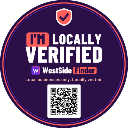 I'm Locally Verified sticker (round, WestSide Finder)